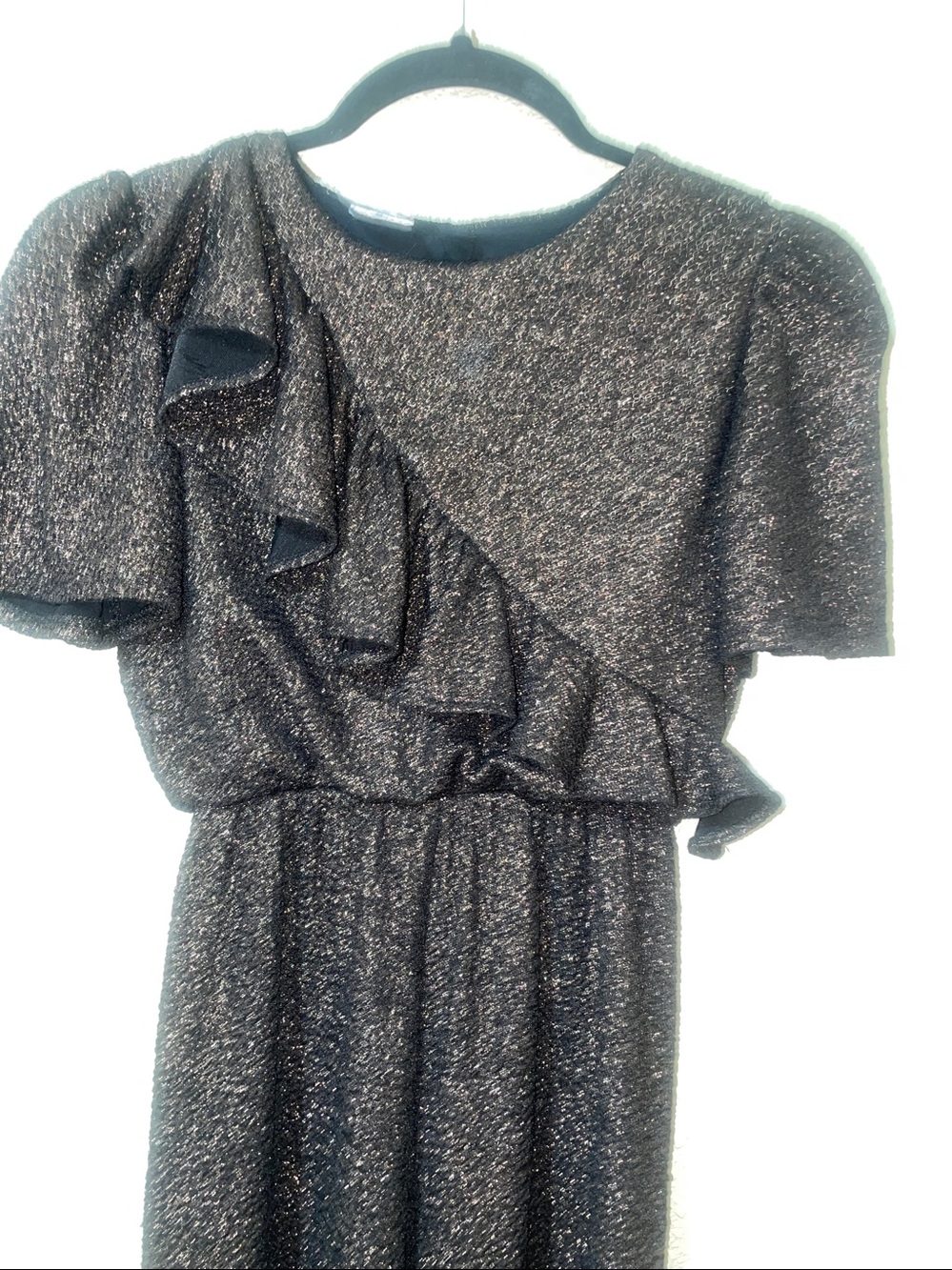 Girl’s Zara Black & Yellow glitter jump suit size # girls 13-14